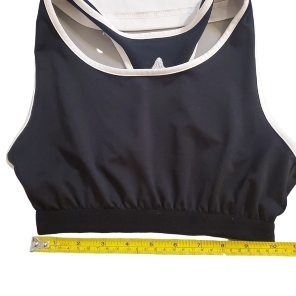 Izod Women's White Layered Sports Tank with Built-in Bra Small - Picture 4 of 6